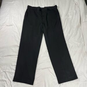 Savane Black Classic Fit Dress Pants Men’s 38x32 Flat Front Business Slacks